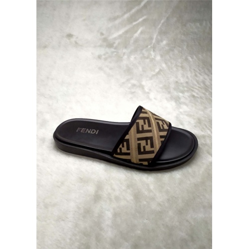 Replica Fendi Slippers For Men #850135 $40.00 USD for Wholesale