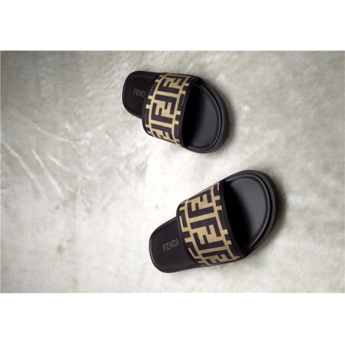 Replica Fendi Slippers For Men #850138 $40.00 USD for Wholesale