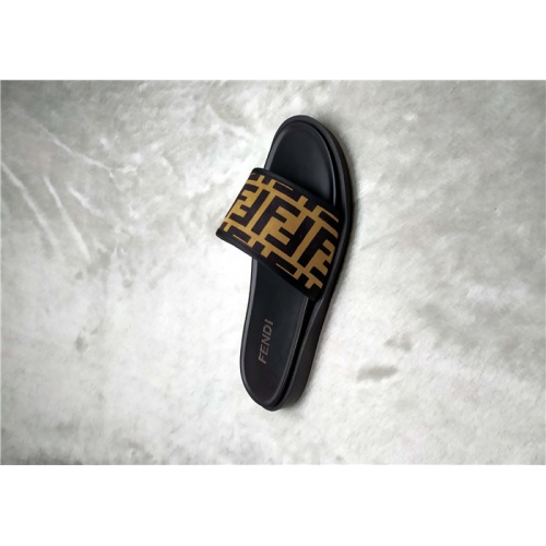 Replica Fendi Slippers For Men #850139 $40.00 USD for Wholesale