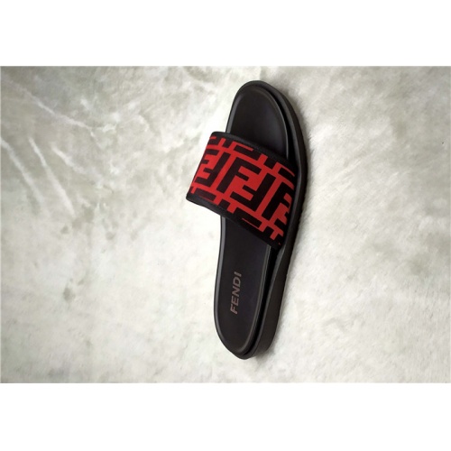 Replica Fendi Slippers For Men #850140 $40.00 USD for Wholesale