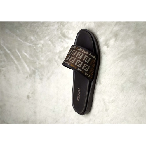 Replica Fendi Slippers For Men #850143 $40.00 USD for Wholesale