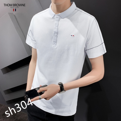 Replica Thom Browne TB T-Shirts Short Sleeved For Men #850622 $29.00 USD for Wholesale