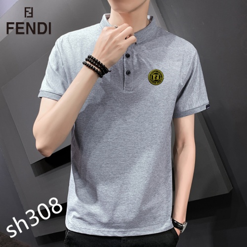 Fendi T-Shirts Short Sleeved For Men #850633 $29.00 USD, Wholesale Replica Fendi T-Shirts