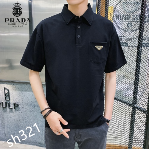 Replica Prada T-Shirts Short Sleeved For Men #850642 $29.00 USD for Wholesale