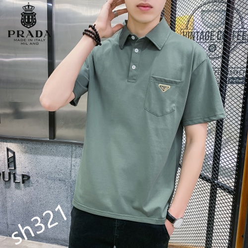 Replica Prada T-Shirts Short Sleeved For Men #850644 $29.00 USD for Wholesale