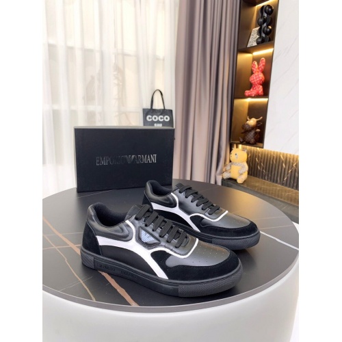 Armani Casual Shoes For Men #850711 $80.00 USD, Wholesale Replica Armani Casual Shoes