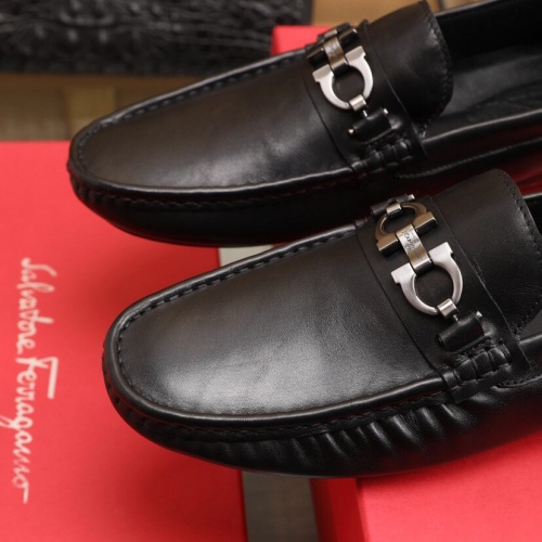 Replica Ferragamo Leather Shoes For Men #850801 $85.00 USD for Wholesale