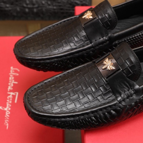 Replica Ferragamo Leather Shoes For Men #850811 $85.00 USD for Wholesale