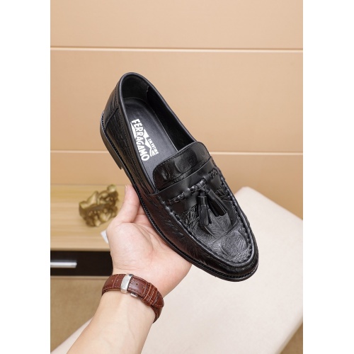 Replica Ferragamo Leather Shoes For Men #850999 $82.00 USD for Wholesale