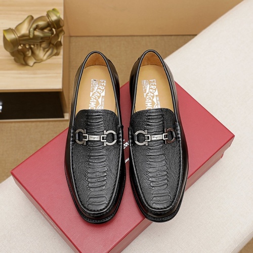 Replica Ferragamo Leather Shoes For Men #851000 $85.00 USD for Wholesale