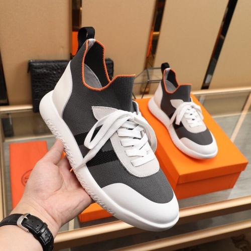 Replica Hermes Casual Shoes For Men #851657 $88.00 USD for Wholesale