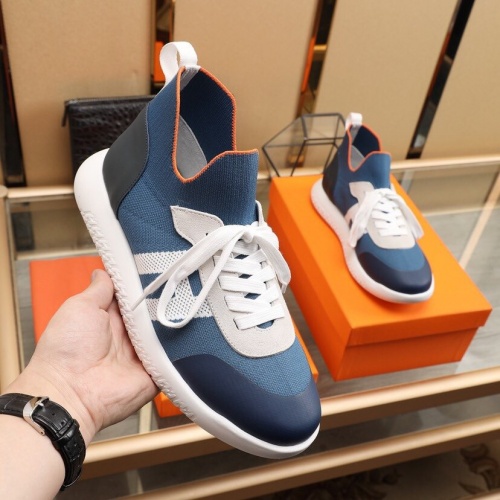 Replica Hermes Casual Shoes For Men #851661 $88.00 USD for Wholesale