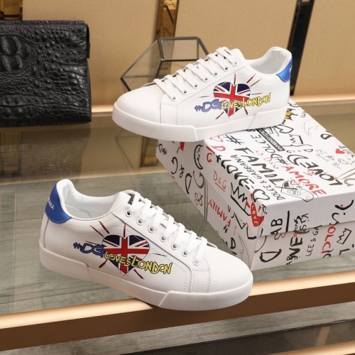 Replica Dolce & Gabbana D&G Casual Shoes For Men #851822 $85.00 USD for Wholesale