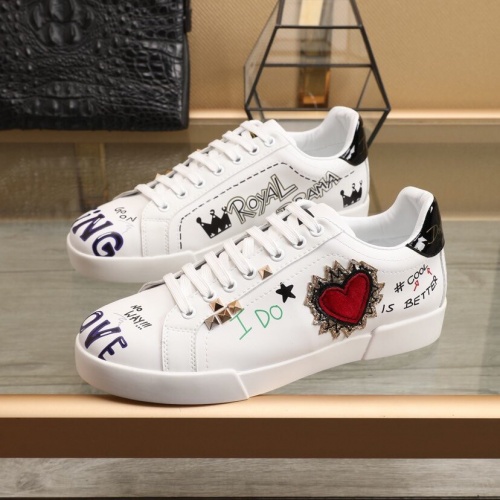 Replica Dolce & Gabbana D&G Casual Shoes For Men #851823 $85.00 USD for Wholesale