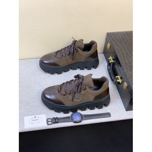 Replica Prada Casual Shoes For Men #851866 $102.00 USD for Wholesale