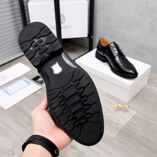 Replica Versace Leather Shoes For Men #851868 $100.00 USD for Wholesale