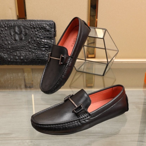 Hermes Leather Shoes For Men #851896 $85.00 USD, Wholesale Replica Hermes Leather Shoes