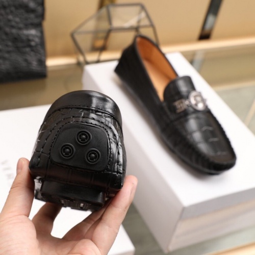 Replica Versace Leather Shoes For Men #851900 $85.00 USD for Wholesale