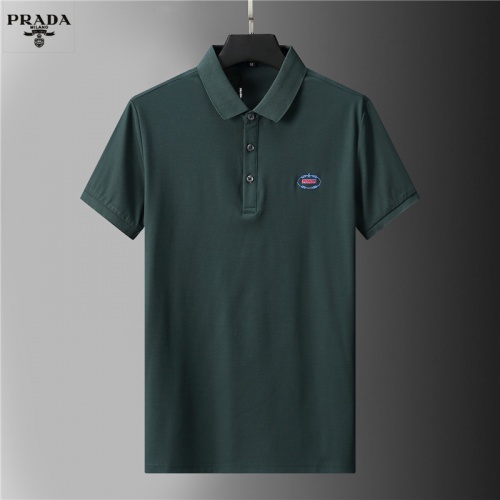 Prada T-Shirts Short Sleeved For Men #852120 $38.00 USD, Wholesale Replica Prada T-Shirts