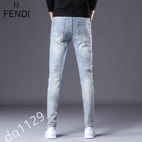 Replica Fendi Jeans For Men #852203 $48.00 USD for Wholesale