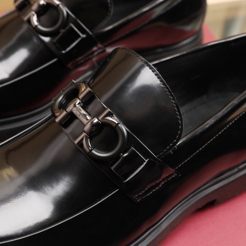 Replica Ferragamo Leather Shoes For Men #852620 $100.00 USD for Wholesale