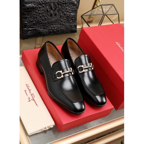 Ferragamo Leather Shoes For Men #852621 $125.00 USD, Wholesale Replica Salvatore Ferragamo Leather Shoes