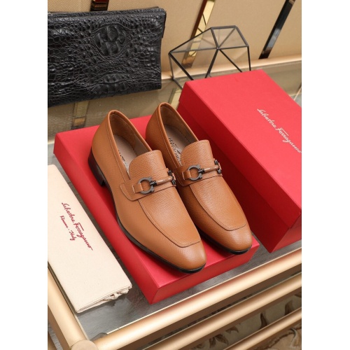 Ferragamo Leather Shoes For Men #852624 $125.00 USD, Wholesale Replica Salvatore Ferragamo Leather Shoes