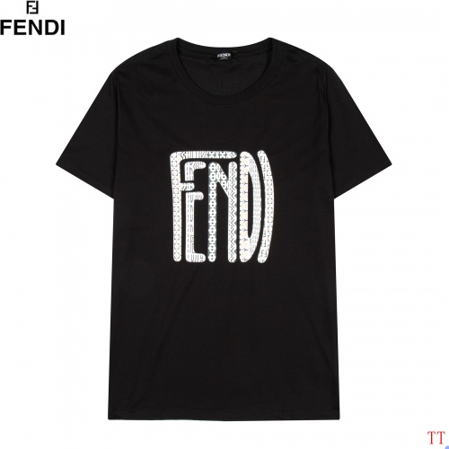 Fendi T-Shirts Short Sleeved For Men #852853 $27.00 USD, Wholesale Replica Fendi T-Shirts