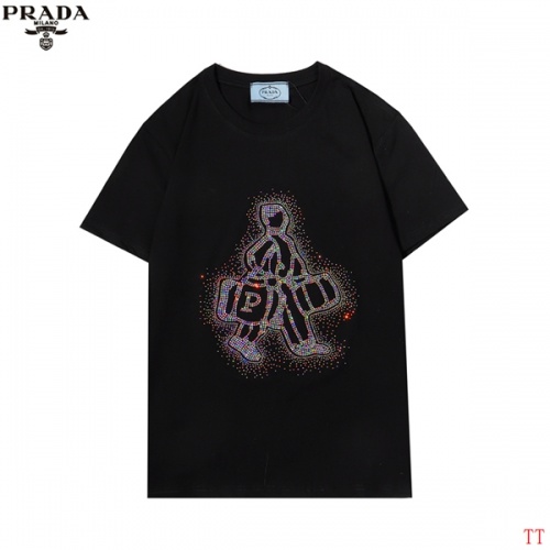 Prada T-Shirts Short Sleeved For Men #852973 $29.00 USD, Wholesale Replica Prada T-Shirts