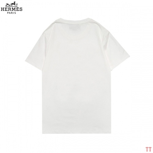 Replica Hermes T-Shirts Short Sleeved For Men #852976 $27.00 USD for Wholesale