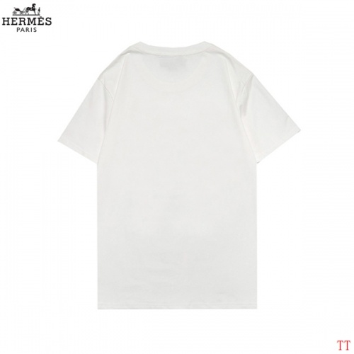 Replica Hermes T-Shirts Short Sleeved For Men #852979 $27.00 USD for Wholesale
