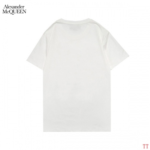 Replica Alexander McQueen T-shirts Short Sleeved For Men #852994 $27.00 USD for Wholesale