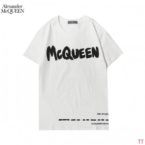 Alexander McQueen T-shirts Short Sleeved For Men #852999 $27.00 USD, Wholesale Replica Alexander McQueen T-shirts
