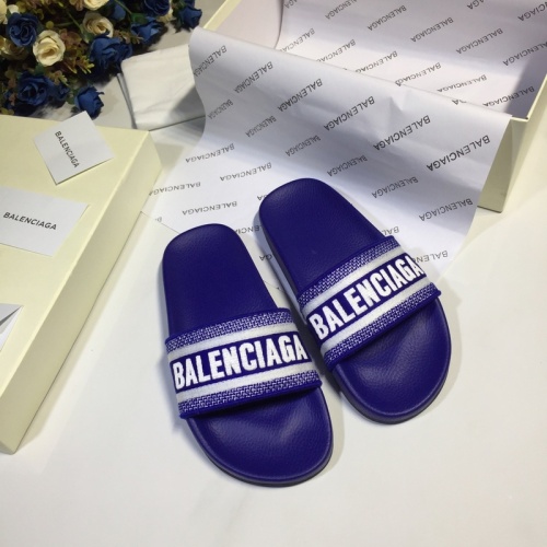 Replica Balenciaga Slippers For Men #853010 $60.00 USD for Wholesale