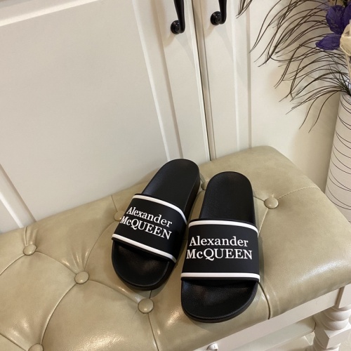 Replica Alexander McQueen Slippers For Men #853031 $45.00 USD for Wholesale