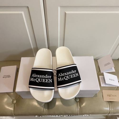 Alexander McQueen Slippers For Men #853032 $45.00 USD, Wholesale Replica Alexander McQueen Slippers