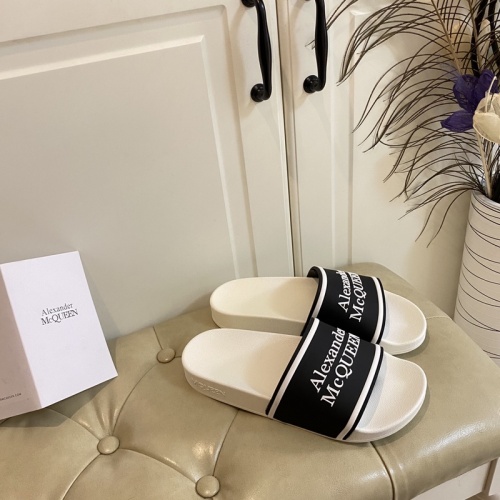 Replica Alexander McQueen Slippers For Men #853032 $45.00 USD for Wholesale