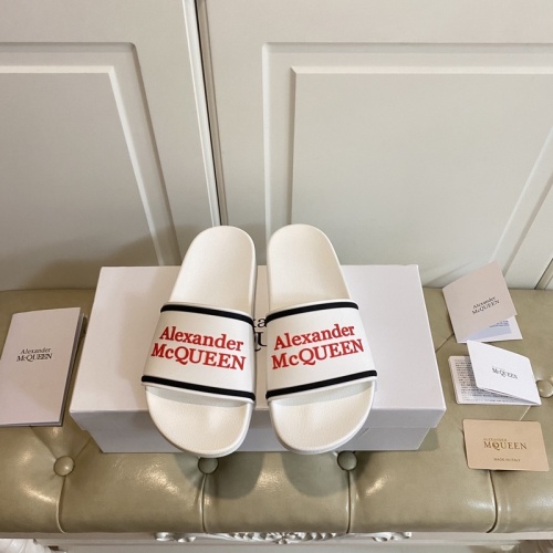 Alexander McQueen Slippers For Men #853034 $45.00 USD, Wholesale Replica Alexander McQueen Slippers