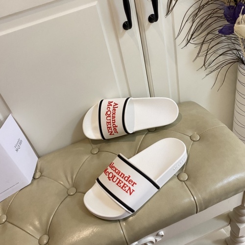 Replica Alexander McQueen Slippers For Men #853034 $45.00 USD for Wholesale