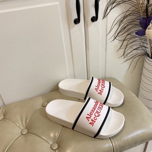 Replica Alexander McQueen Slippers For Men #853034 $45.00 USD for Wholesale