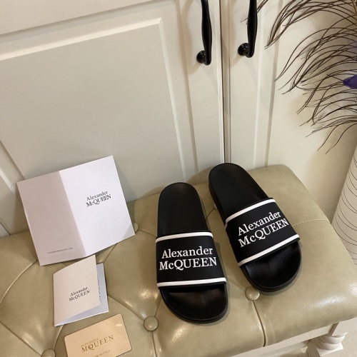 Replica Alexander McQueen Slippers For Women #853035 $45.00 USD for Wholesale