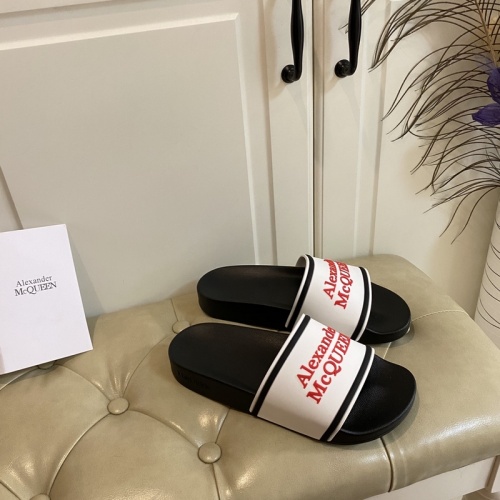 Replica Alexander McQueen Slippers For Women #853037 $45.00 USD for Wholesale