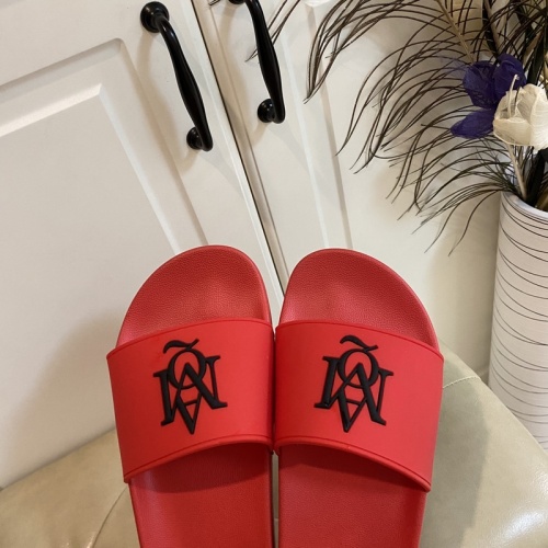 Replica Alexander McQueen Slippers For Men #853039 $45.00 USD for Wholesale
