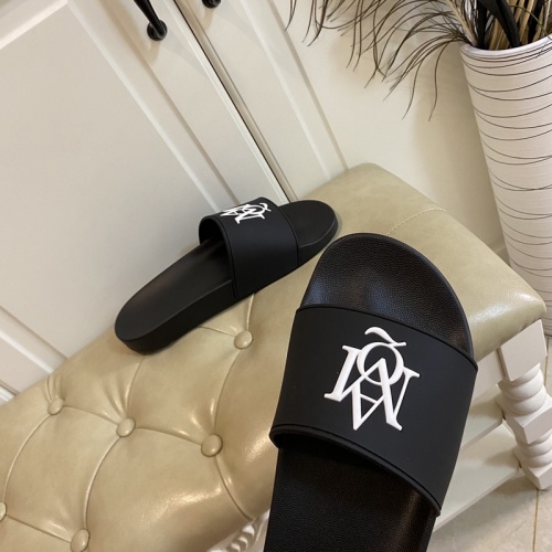 Replica Alexander McQueen Slippers For Men #853041 $45.00 USD for Wholesale