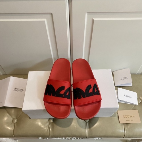 Alexander McQueen Slippers For Men #853048 $45.00 USD, Wholesale Replica Alexander McQueen Slippers