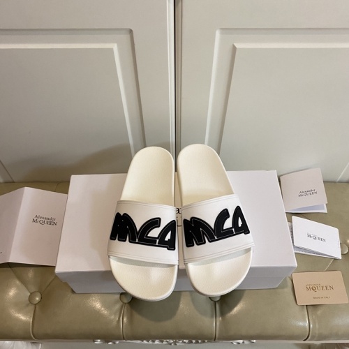 Alexander McQueen Slippers For Men #853049 $45.00 USD, Wholesale Replica Alexander McQueen Slippers