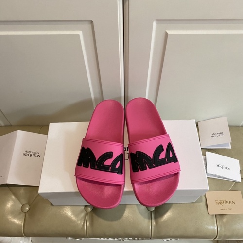 Alexander McQueen Slippers For Women #853052 $45.00 USD, Wholesale Replica Alexander McQueen Slippers