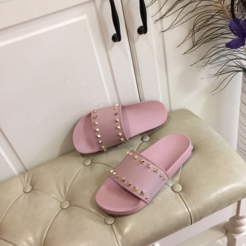 Replica Valentino Slippers For Women #853068 $56.00 USD for Wholesale