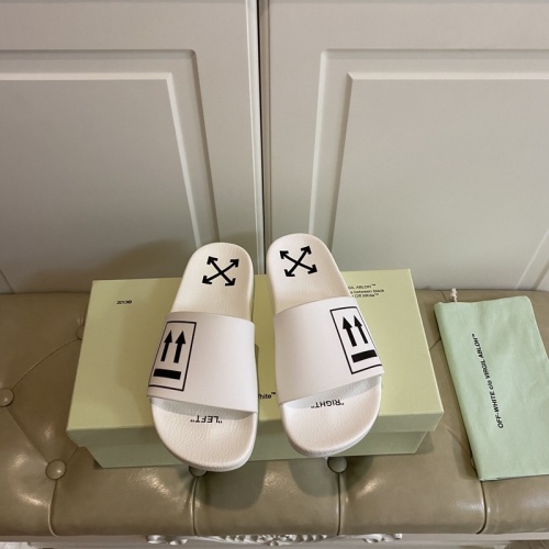 Off-White Slippers For Men #853069 $43.00 USD, Wholesale Replica Off-White Slippers