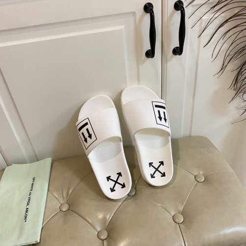 Replica Off-White Slippers For Men #853069 $43.00 USD for Wholesale